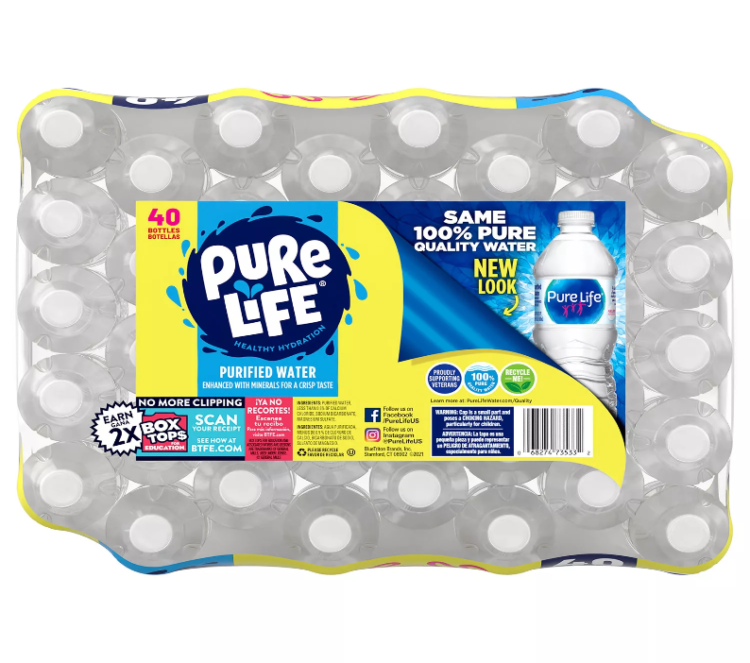 Pure Life Purified Water, 16.9 Fl oz. 40 bottles