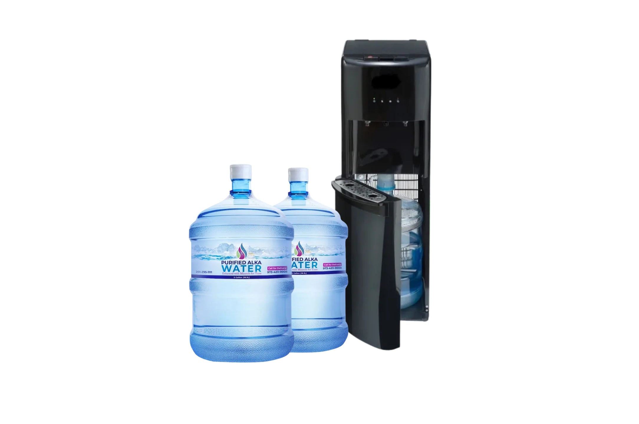 Bottom Loder New Bottom loader water Dispenser & 3 Free Bottles – purifiedalkawater