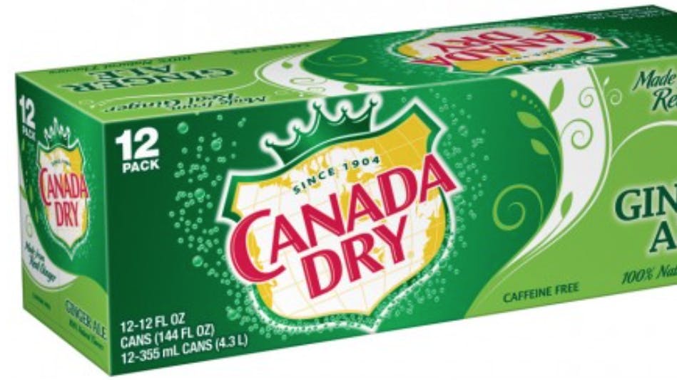 Canada Dry Caffeine Free Ginger Ale Soda Pop