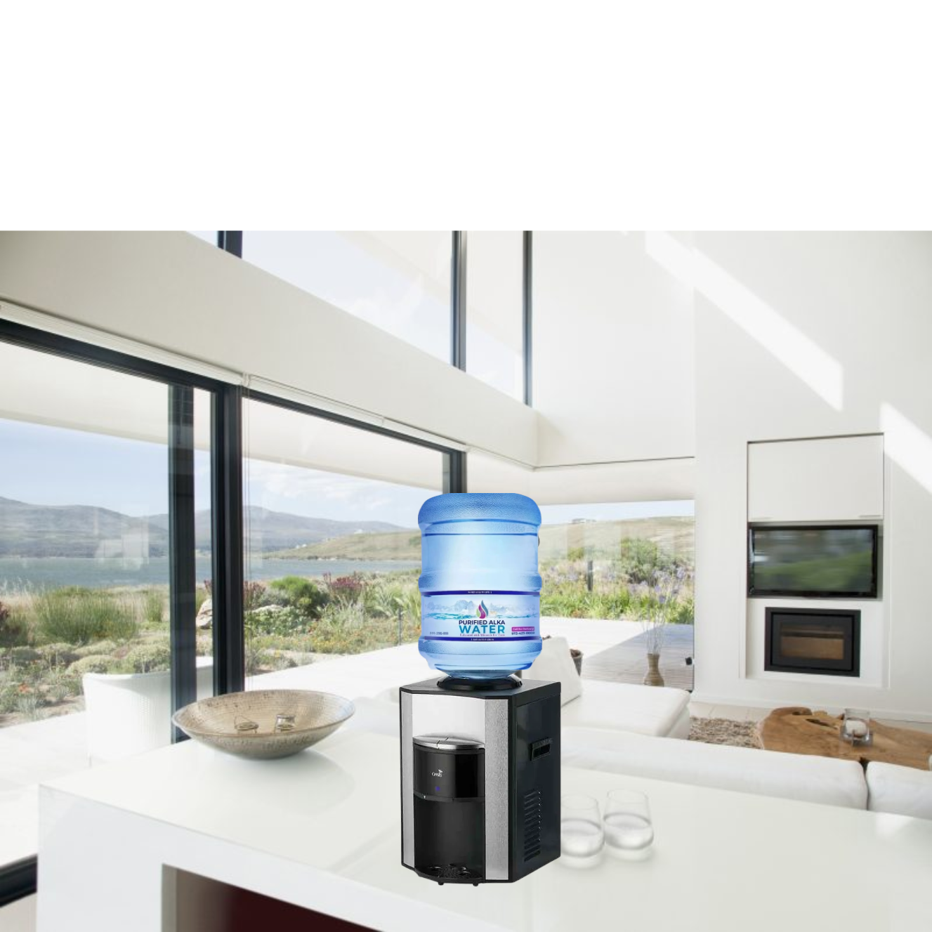 Counter Top Water Dispenser & 3 FREE bottles / Water included