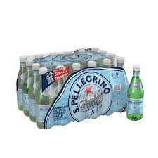 S.Pellegrino Sparkling Natural Mineral Water, 16.9 fl oz. Plastic Bottles (24 Count)